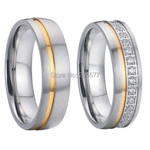 Conjunto de anéis de casamento personalizado com diamantes cz-diamonds 2024 - compre barato