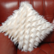 Korea luxury fluffy plush sofas Cushion Cover new soft luxury cushion case sofa bed car home room Dec wholesale 2024 - buy cheap