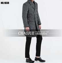 Winter trench coat Men's Fashion Slim Medium-long Woolen Coat  Big Lapel Wool coat overcoat  S-5XL free shipping 2024 - buy cheap