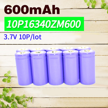 Apexway 10Pcs/Lot  3.7V 600mAh Li-ion 16340 Rechargeable Battery Rechargeable 600 Times Electric Remote Control Toys Batteries 2024 - buy cheap