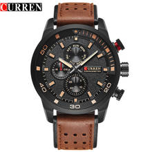 Curren Brand Quartz Military Sports Square Watch Men Leather Strap Watches Casual Wristwatch Full Steel Men Watch Clock 2017 2024 - buy cheap