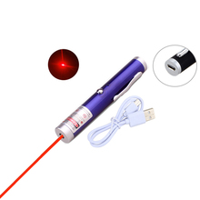 Mini Red Laser Pointer Pen USB Charging Powerful 5MW 650nm High Power Lazer Pointer Pen Beam Light Laser For Teaching 2024 - buy cheap