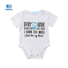 2018 New Fashion Summer Newborn Infant Baby Boys Girls Funny Letter Cotton Romper Jumpsuit Casual Boy Beach Clothes Outfits 2024 - buy cheap