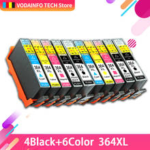QSYRAINBOW Printer Ink Cartridge 364XL 364 XL Compatible For HP Photosmart 5510 5515 6510 B010 B109 B209 Deskjet 3070A For HP364 2024 - buy cheap