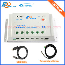 24V Solar battery Controller 30A Free Shipping&high quality LS3024B 30amps USB cable&Temp sensor EPEVER Original factory product 2024 - buy cheap