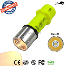 Профессиональный портативный фонарик DV02 со светодиодным освещением и XML-T6, водонепроницаемый фонарик для подводного погружения, лампа для охоты, кемпинга 2024 - купить недорого