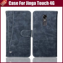 Hot Sale! Jinga Touch 4G Case High Quality Flip Leather Phone Case Protective Cover For Jinga Touch 4G Case With Card Slots 2024 - buy cheap