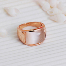 MOONROCY Free Shipping Fashion Jewelry Wholesale Rose Gold Color Opal Crystal Ring Jewelry Rings for Women Girl Gift 2024 - buy cheap