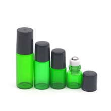 20pcs Empty 1ml 2ml 3ml 5ml Green Glass Roller Bottle Perfume Essential Oil Bottle 5ml Roll-On Bottle Free Shiping 2024 - buy cheap