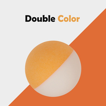 Одна упаковка креативные двухцветные шарики для настольного тенниса двухцветные шарики из АБС-пластика 40 + шарики для пинг-понга Прочные высокие эластичные 2024 - купить недорого