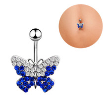 New Fashion Brand Stainless Steel Style Belly Button Ring Body Piercing Jewelry Navel Piercing Butterfly Belly  Piercing Earring 2024 - buy cheap