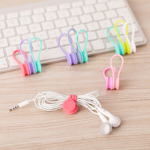 9PCS New Arrival Magnet coil winder mobile phone headset type headset bobbin winder hubs cord holder Cable Wire Organizer 2024 - buy cheap