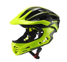 Cheio coberto miúdo capacete equilíbrio bicicleta crianças rosto cheio capacete ciclismo motocross downhill mtv dh capacete de segurança bmx led capacete 2024 - compre barato