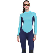 3mm Neoprene Wetsuit for Snorkeling, Scuba Diving, Surfing in Womens Back Zip Full Wet Suit One Piece Jumpsuit Compression 2024 - buy cheap