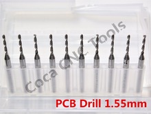 1.55mm-10PCS,CNC Computer machine tool,Print Circuit Board drill,woodworking router bit, Solid Carbide Micro PCB Drilling Bits, 2024 - buy cheap