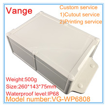 1pcs/lot wall mount amplifier project cases 260*143*75mm IP68 waterproof ABS plastic housing junction boxes for wire connector 2024 - buy cheap