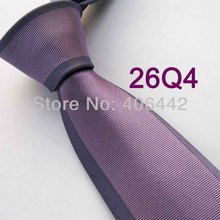 YIBEI Coachella ties Men's SLIM Tie Lilac With Purple Bordered Woven Necktie SKINNY Tie Narrow Tie For Men Gravata Corbata 2024 - buy cheap