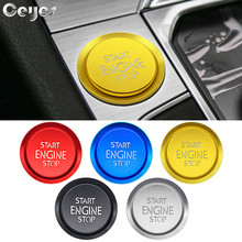 Ceyes Car Styling Stickers Engine Start Stop Ring Accessories Case For Volkswagen CC Golf GTI R MK7 For VW Passat B8 B6 B5 Cover 2024 - buy cheap