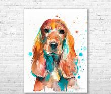 Pintura de diamante 5d diy "Cocker Spaniel", kits de punto de cruz, mosaico bordado de diamantes, arte de pared, Z741 2024 - compra barato