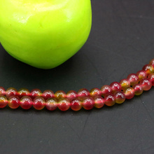 Best selling!Watermelon crystal chalcedony 4mm round loose beads 15inches DIY stone accessories jewelry making bracelet necklace 2024 - buy cheap
