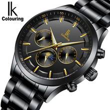 Skeleton Automatic Watch Men IK colouring Fashion Waterproof men watches Relogio Automatico Masculino leather watchbands 2024 - buy cheap