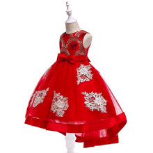 Vestido de princesa de flores para niña, niña y bebé, vestido bordado para fiesta de cumpleaños, ropa para niño 2019 2024 - compra barato