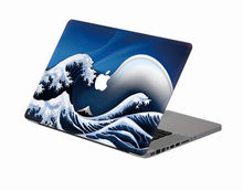 Ukiyo-decalque para laptop com ondas, adesivo de skin para macbook air pro retina 11 "13" 15 ", corpo de vinil e mac 2024 - compre barato