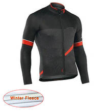 Cycling Jersey 2020 NW Pro Men Winter Thermal Fleece bike clothes Long Sleeve cycle clothing maillot uniformes ropa ciclismo #76 2024 - buy cheap