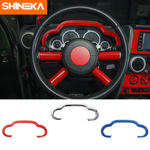 SHINEKA Interior Mouldings For Jeep Wrangler JK 2007-2010 Car Dashboard Decoration Strip Stickers Accessories For Jeep Wrangler 2024 - buy cheap