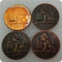 Копировальные монеты 1860,1835,1811,1861, из Германии, 5 CENTIMES 2024 - купить недорого