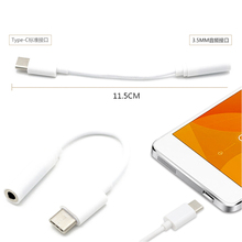 Type-C to 3.5mm Earphone cable Adapter usb 3.1 Type C USB-C male to 3.5 AUX audio female Jack for Letv Xiaomi Samsung 2024 - buy cheap