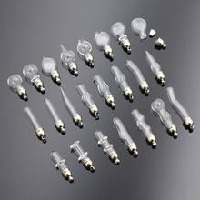20pieces 5mm glass Vial Pendant (metal cap with rubber plug mini glass charm/ bottle miniature vials jewelry 2024 - buy cheap