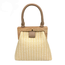 BENVICHED Fashion 2020 New Straw Bag Wooden Clip Women Shoulder Bag Summer Travel Beach Bag Luxury Handbags Women Bags Designer 2024 - buy cheap