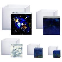 6Pcs Square Resin Mold Cube Silicone Molds Resin Casting Jewelry Making 6 Sizes 2024 - buy cheap