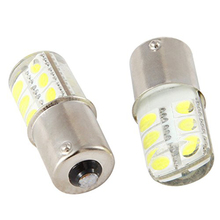 YS 10X S25 1156 BA15S p21w LED White Lights 5050 12SMD Silica gel DC 12V Car Rear Tail Parking Light brake Lamp turn Signal Bulb 2024 - buy cheap