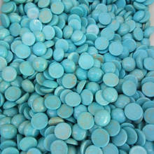 (100 pieces/lot) Wholesale Blue White Natural Turquoises Round Cabochon 3mm 4mm 6mm 7mm 8mm Diy Fittings Stone for Hat Ring Gift 2024 - buy cheap