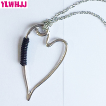 YLWHJJ 2020 new love heart handmade Rope long necklaces & pendant brand girl fashion statement necklace metal jewelry 2024 - buy cheap