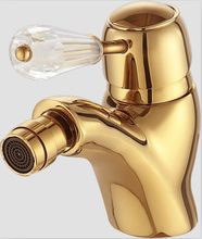 Free shipping GOLD PVD bathroom  bidet  faucet mixer tap new design Single hole 2024 - buy cheap