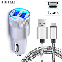 Mini USB Car Charger Adapter 2A Auto Charge+USB-C Cable for Huawei P20 / P20 Pro / P20 Lite, Nova 3e 2S Honor 10 9 View 10 V10 2024 - buy cheap