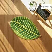 Green Leaf Shaped Anti-slip Mats Innovative Kitchen Bathroom Mats Rug Carpets for Bathroom Toilet Living Room Home Decoration 2024 - buy cheap