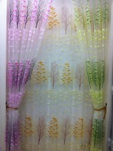 CS 63 4 Color 1 Pcs Chic Floral Pattern Tulle Voile Window Curtain fabric Panel Sheer Drape Scarfs Valances Free Shipping 2024 - buy cheap