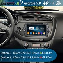 8 "IPS Octa 8 Core 4GB RAM + 64GB ROM Android 9,0 Car DVD Radio GPS Navi para Kia CEED 2013, 2014, 2015, 2016 DSP CarPlay loro BT 2024 - compra barato