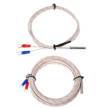 ANENG-Sensor termopar controlador de temperatura 0-600C tipo K cable 1M 5M sonda 5x30mm 2024 - compra barato