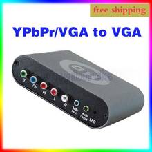 Free Shipping HD Box Pro YPbPr to VGA Converter for PS3 PS2 Wii Xbox High quality 2022 - купить недорого