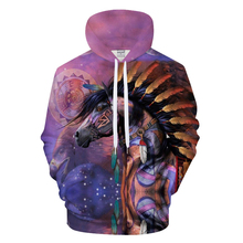 Vintage Horse 3D Sweatshirts Unisex Hoodies With 3D Print Hoody Unique Autumn Winter Loose Thin Hooded Hoody Tops Eu size 2024 - buy cheap