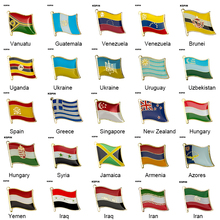 Flag Pins Country Flag Badge Flag Brooch National Flag Lapel Pin International Travel Pins Collections 2024 - buy cheap
