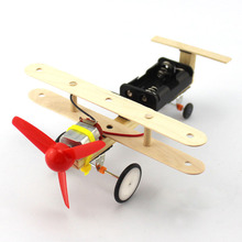 DIY Biplane Aircraft Model Handmade Toys Physical Building Blocks Kits Assembled Toy Teaching Tool Teaching Equipment for School 2024 - buy cheap
