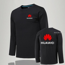 Camiseta de manga larga para hombre, Camisa de algodón con estampado de huawei, informal, de alta calidad, talla 3XL 2024 - compra barato
