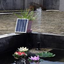 150 л/ч Открытый Солнечный фонтанный насос Комплект с наклонной подставкой садовая птичья Ванна Солнечный водяной насос для пруда бассейна 2024 - купить недорого