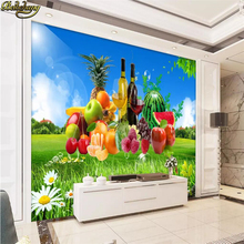 beibehang custom Photo Wallpaper Kitchen Fruit Shop Restaurant Background home Decor Red wine Wall paper roll Mural Wallpapers 2024 - buy cheap